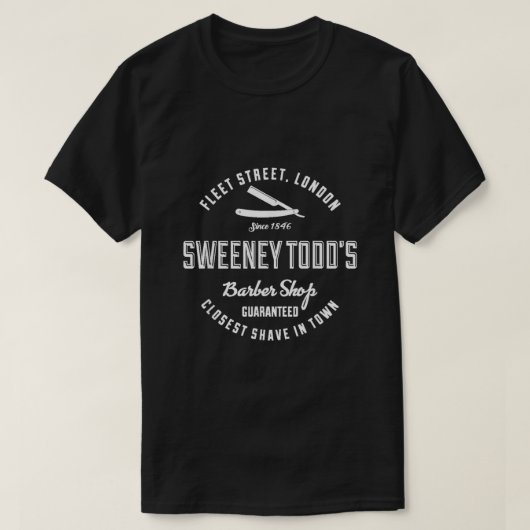 Sweeney Todds Barber Shop  T-Shirt (Design vorne)