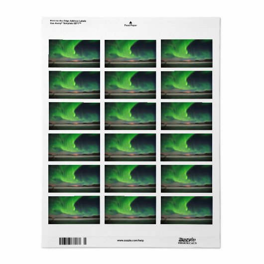 Sweep Aurora Adressaufkleber (Vorne)