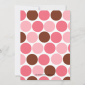 Sweep Baby Dusche Einladung Pink Girl (Rückseite)