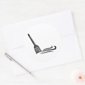 Sweep Broom - Clean Sweep Classic Round Sticker (Umschlag)