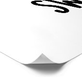 Sweep Pill Funny Medicine Pun Dark BG Poster (Ecke)