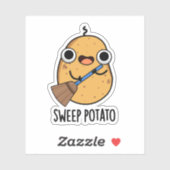 Sweep Potato Funny Sweet Potato Puff Aufkleber (Blatt)