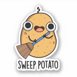 Sweep Potato Funny Sweet Potato Puff Aufkleber