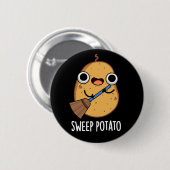 Sweep Potato Funny Sweet Potato Puppe Dark BG Button (Vorne & Hinten)