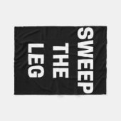 Sweep The Leg Karate Fleecedecke (Vorderseite (Horizontal))