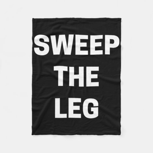 Sweep The Leg Karate Fleecedecke (Vorderseite)