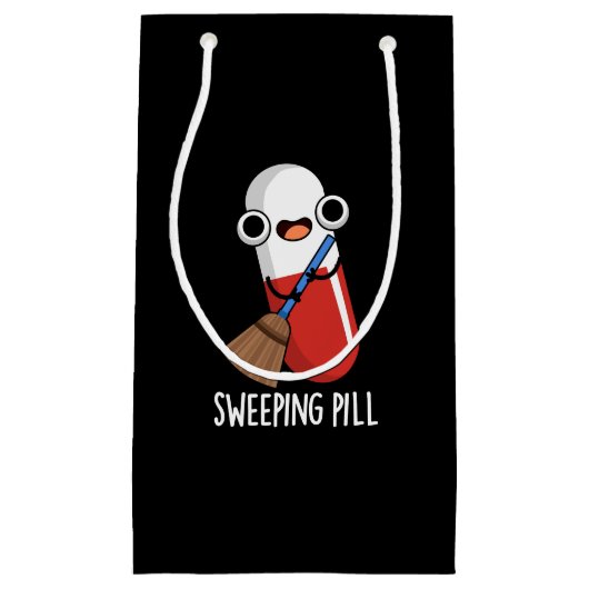 Sweeping Pill Funny Medicine Pub Kleine Geschenktüte (Vorderseite)