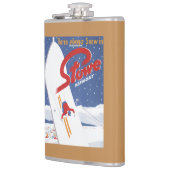 Sweeping S - Es gibt immer Schnee Werbeposter Flachmann (Links)