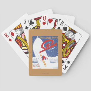 Sweeping S - Es gibt immer Schnee Werbeposter Spielkarten