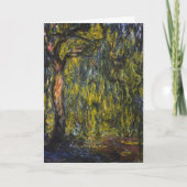 Sweeping Willow by Claude Monet, Classic Artwork Karte (Vorderseite)