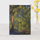 Sweeping Willow by Claude Monet, Classic Artwork Karte (Gelbe Blume)