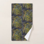 Sweeping Willow von Claude Monet, Klassisches Kuns Badhandtuch Set (Handtuch)