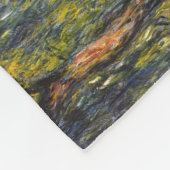 Sweeping Willow von Claude Monet, Klassisches Kuns Fleecedecke (Ecke)