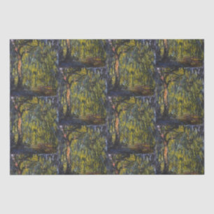 Sweeping Willow von Claude Monet, Klassisches Kuns Seidenpapier