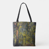 Sweeping Willow von Claude Monet, Klassisches Kuns Tasche (Rückseite)