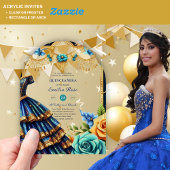 Sweet15 Birthday Quinceanera Butterflies Fiesta Acryleinladungen