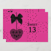 Sweet 13 Birthday Party Einladungen (Vorne/Hinten)