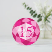 Sweet 15 Quinceañera Geburtstagsparty Einladungen (Stehend Vorderseite)