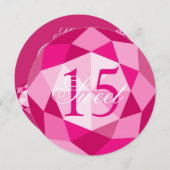 Sweet 15 Quinceañera Geburtstagsparty Einladungen (Vorne/Hinten)