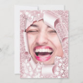 Sweet 16. 15. Brautparty 3D Rose Graduate Einladung (Vorderseite)