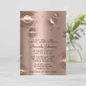 Sweet 16. 15. Futuristic Space Rose Einladung (Stehend Vorderseite)