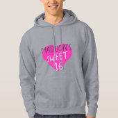 Sweet 16 16. Geburtstag Hoodie (Vorderseite)