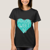 Sweet 16 16. Geburtstag T - Shirt (Vorderseite)