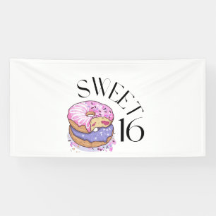 Sweet 16 4x8 Vinyl Banner