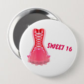 Sweet 16 Abzeichen Button (Vorne & Hinten)
