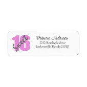 Sweet 16 Address Labels (Vorne)