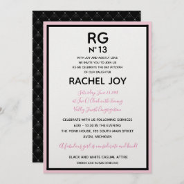 Sweet 16 Bat Mitzvah Geburtstag Couture Themenpart Einladung