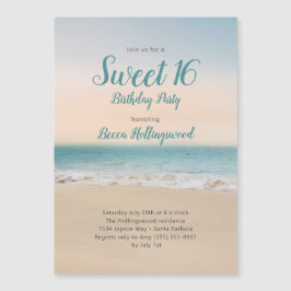 Sweet 16 Beach Themenparty Einladung