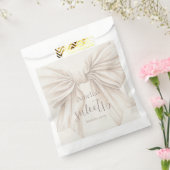 Sweet 16 Beige Bow Watercolor Geschenktütchen (Versiegelt)