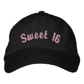 Sweet 16 bestickt bestickte baseballkappe (Vorderseite)