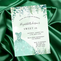 Sweet 16 bezauberndes Kleid aus Waldgrün
