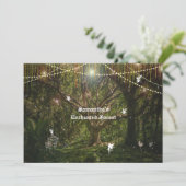 Sweet 16 Bezauberte Blume der Waldweiden Kaninchen Einladung (Stehend Vorderseite)