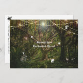 Sweet 16 Bezauberte Blume der Waldweiden Kaninchen Einladung (Vorne/Hinten)