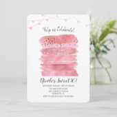 Sweet 16 Birthday Cake Einladung (Stehend Vorderseite)