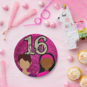 Sweet 16 Birthday Cake Pink Paper Teller (Party)