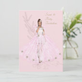 Sweet 16 Birthday Dance Invitation Girl Einladung (Stehend Vorderseite)