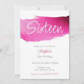 Sweet 16 Birthday Einladung (Vorderseite)