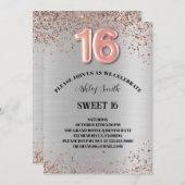 Sweet 16 Birthday Einladung (Vorne/Hinten)