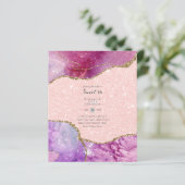 Sweet 16 Birthday Einladungen Agate Glitzer (Stehend Vorderseite)