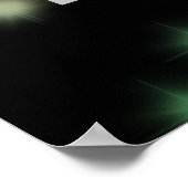 Sweet 16 Birthday Farbenfrohe Neon Glow Dunkles Pa Poster (Ecke)