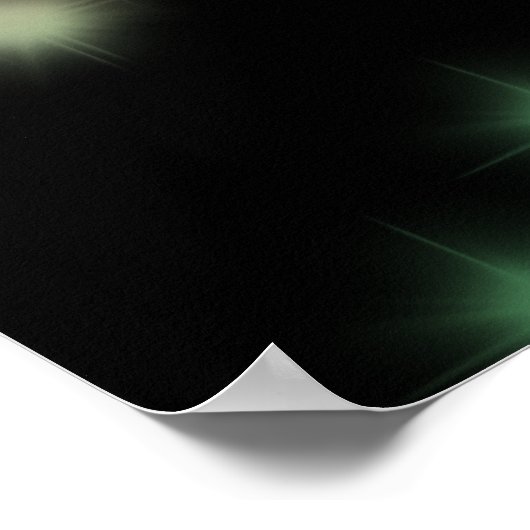 Sweet 16 Birthday farbenfrohe Neon Glow Willkommen Poster (Ecke)