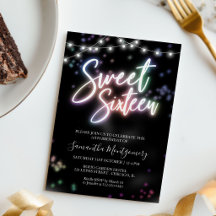 Sweet 16 Birthday Farbenfrohe Neon Party