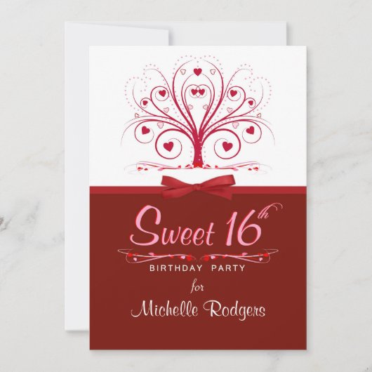 Sweet 16 Birthday Foto Einladungen (Vorderseite)