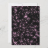 Sweet 16 Birthday Hot Pink Neon Dunkles Party Einladung (Rückseite)