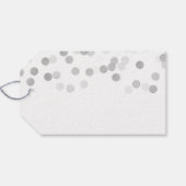 Sweet 16 Birthday Imitate Silver Foil Glitzer Ligh Geschenkanhänger (Rückseite Horizontal)