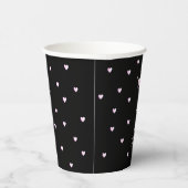 Sweet 16 Birthday in Black & Pink Paper Cups Pappbecher (Rechts)